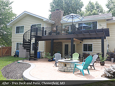 After - Trex Deck and Patio, Chesterfield, MO