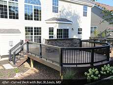 After - Curved Deck with Bar, St. Louis, MO