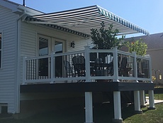 Deck with Retractable Awning