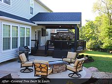 After Covered Deck and Sitting Area in St. Louis, MO
